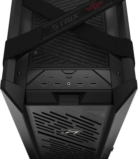 Asus ROG Strix Helios II Gaming Midi Tower Computer Case with Side Window and RGB Lighting Black