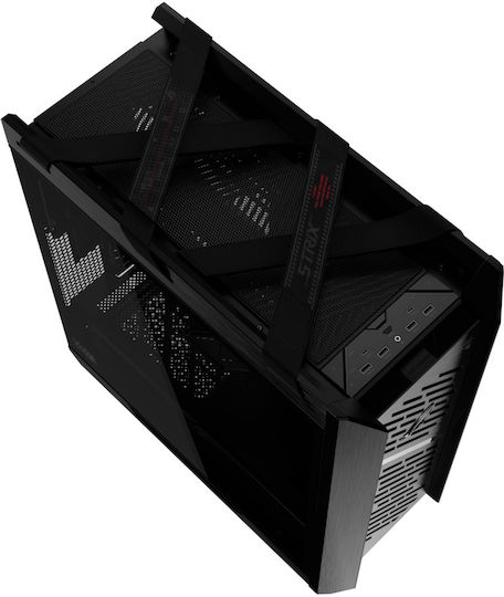 Asus ROG Strix Helios II Gaming Midi Tower Computer Case with Side Window and RGB Lighting Black