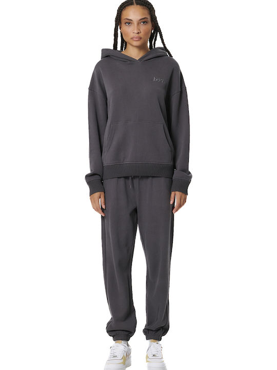 High Waist Sweatpants Wide Gray