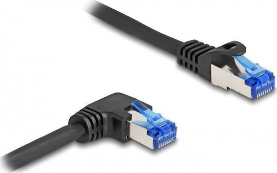 DeLock S/FTP Cat.6a (Gigabit) Καλώδιο Δικτύου Ethernet 0.5m Μαύρο