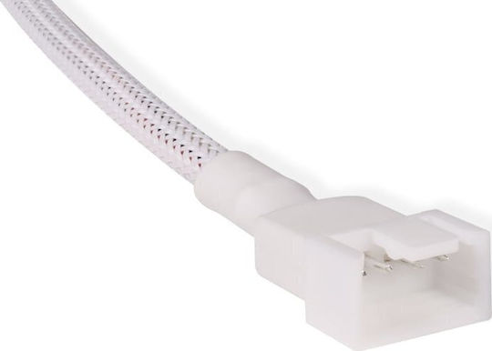 Alphacool Cablu Splitter Y pentru Ventilator, 4-pin la 2x 4-pin PWM, 15cm, Alb