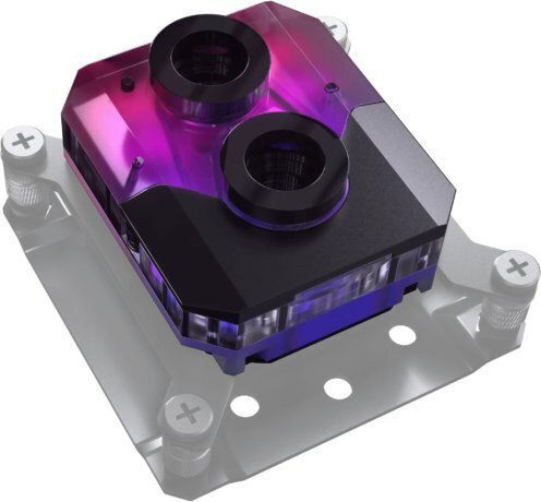 Phanteks Cpu Block Glacier Ez-fit 450cpu D-rgb 1700 / Am4 / Am5 Black (ph-gef_cpu450_dbk) GPU Water Block Μαύρο