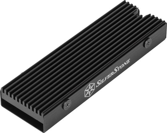 Silverstone M.2 Passive Cooler Slim-profile Aluminum Black M.2 SSD-Kühlung Schwarz