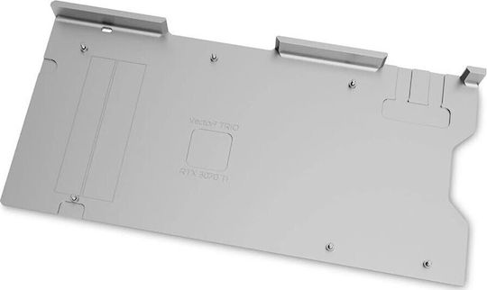 Ekwb GPU Backplate EK-Quantum Vector Trio RTX 3070 Ti Backplate Воден блок за графична карта Сребрист