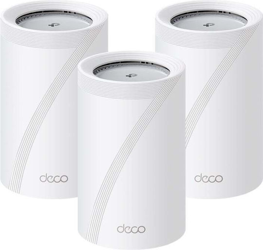 TP-LINK BE11000 WiFi Mesh Network Access Point Wi‑Fi 7 Tri Band (2.4 & 5 & 6GHz) σε Τριπλό Kit
