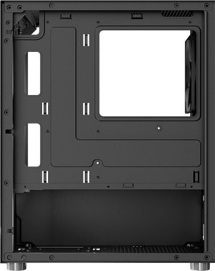 Aerocool CS111 Gaming Mini Tower Κουτί Υπολογιστή με Πλαϊνό Παράθυρο Μαύρο