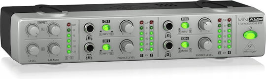 Behringer Amp800 V2 Amplificator Portabil Digital Pentru Căști Cu 4 Canale 4.0