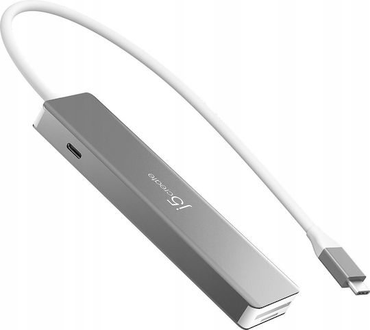 J5create JCD390 USB-C Docking Station με HDMI 4K PD Γκρι
