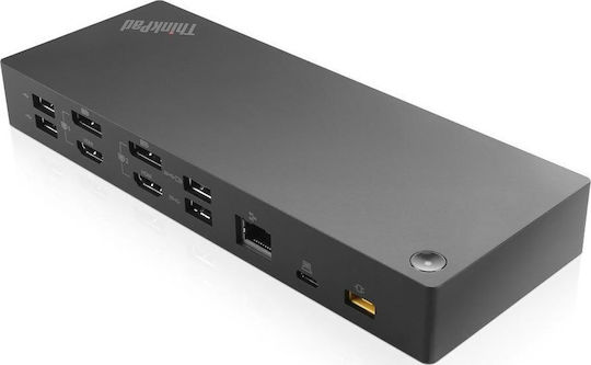 Lenovo ThinkPad Hybrid USB-C Stație de andocare cu HDMI/DisplayPort 4K PD Ethernet Negru