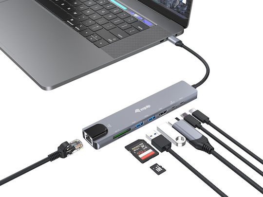 Equip USB-C Docking Station mit HDMI 4K PD Ethernet Schwarz (133497)