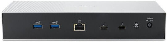 Kensington Thunderbolt 5 Docking Station with 4K PD Ethernet and Support for 3 Monitors White (K35201EU)