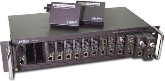 Planet Mc-1500r 15-Slot Chassis Media Converters 19 Inches 2.5U Internal Power Supply 70W 230VAC Optional Dual Power Supply