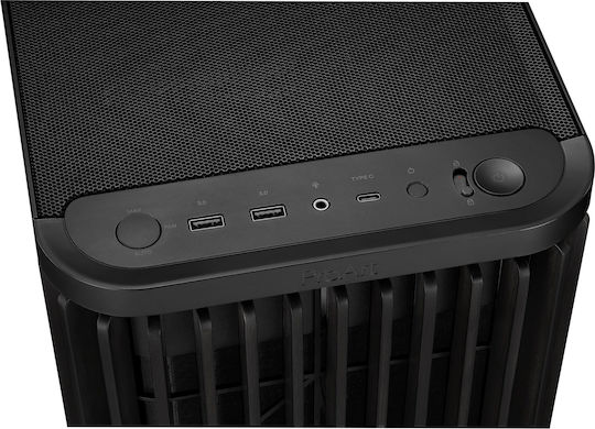 Asus ProArt PA401 Gaming Middle Tower Carcasă PC cu Deschidere Laterală Wood Edition