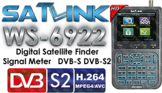 Satlink Electronical Signal Level Meter DVB-S / DVB-S2 with Screen WS-6922