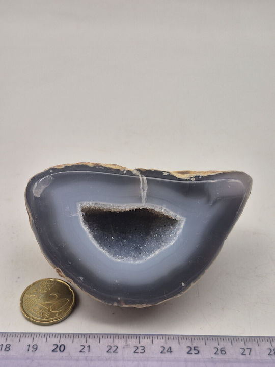 Geode Of Lace Agate Quartz Crystal