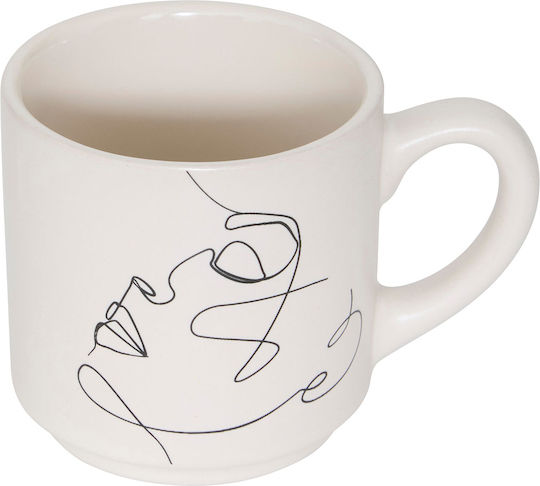 Becher Keramik Mehrfarbig 120ml 4Stück