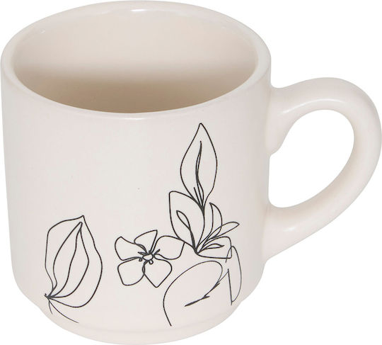 Becher Keramik Mehrfarbig 120ml 4Stück