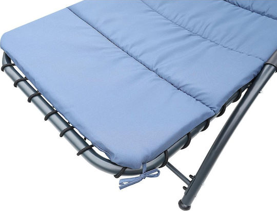 Saska Garden Ξαπλώστρα-Πολυθρόνα Παραλίας Μπλε 200x125x180εκ.