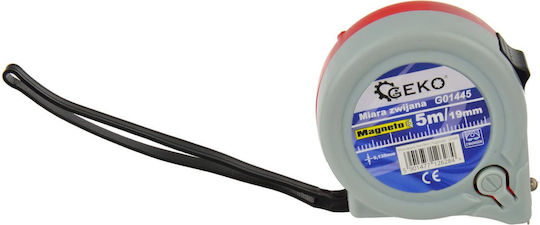 Geko Maßband mit Magnet 19mm x 5m