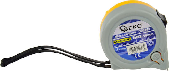 Geko Maßband mit Magnet 19mm x 5m