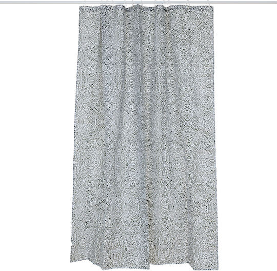 5Five Stoff Duschvorhang 180x200cm Weiß 213302