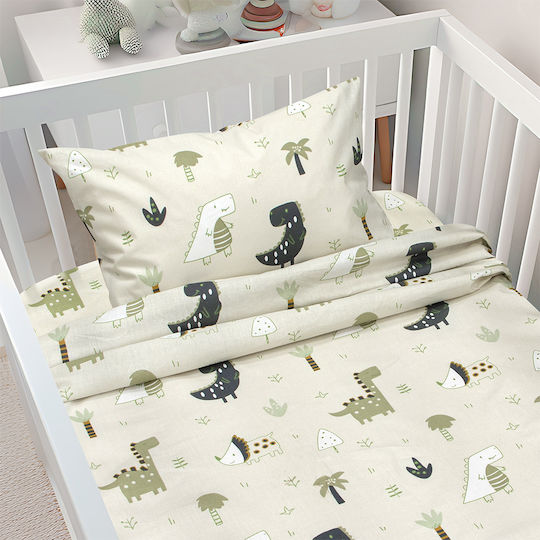 Lino Home Beige Fitted Baby Sheets 120x180cm