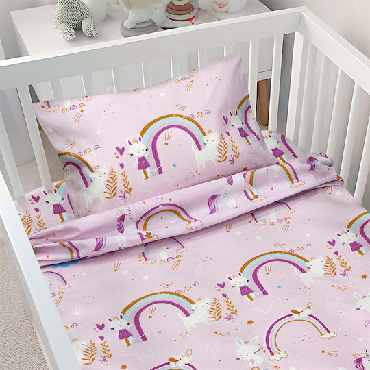 Lino Home Beige Fitted Baby Sheets 120x180cm