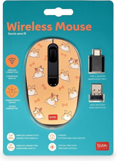Legami Milano WMO0012 Mouse Wireless Corgi