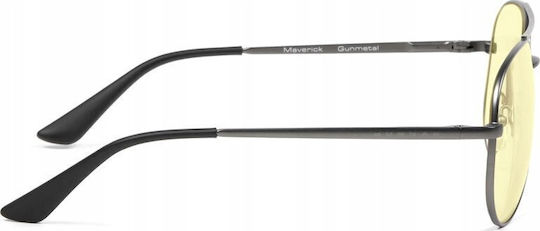 Gunnar Maverick Gunmetal Silber Home Office Brille