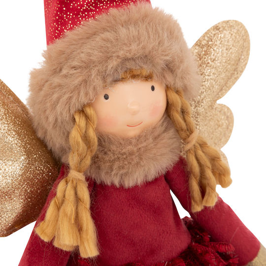 Illuminated Fabric Fairy Burgundy Illuminated Fabric Fairy Burgundy
