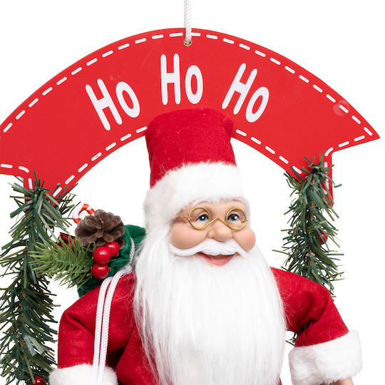 Dekorativer Weihnachtsmann Rot aus Kunststoff 40x28.5x10cm