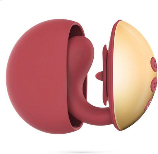 Arcane Vibrator for Couples 10cm Red Gold