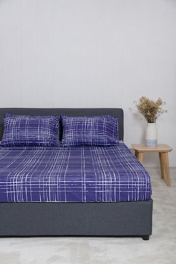 Naf Naf Set King Size 4pcs 270x280cm Summit Pacific Blue