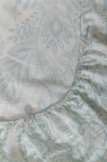 Naf Naf Set Cearșafuri 240x270cm. Summit Atlantic Teal 4buc
