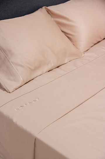 Naf Naf Sheet Sets King Size 270x280cm. Unique Beige 4pcs