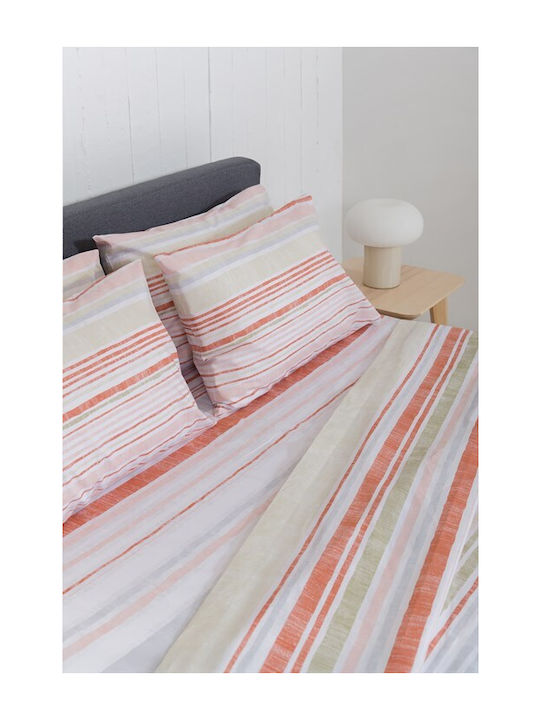 Naf Naf Summit Σετ Σεντόνια King Size με Λάστιχο 240x270εκ. Red (4τμχ)