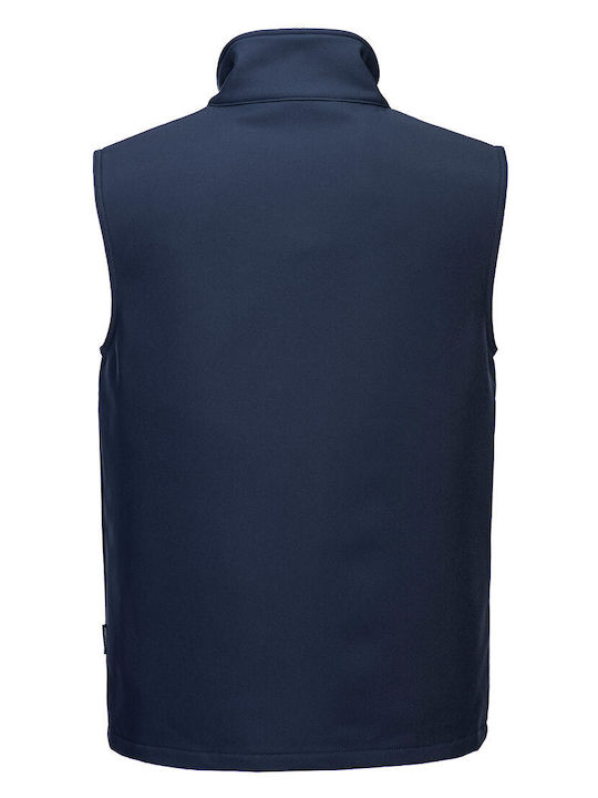 Portwest Bărbați Vestă de siguranță Impermeabilă Softshell cu căptușeală din fleece Albastru marin Portwest Bărbați Vestă de siguranță Impermeabilă Softshell cu căptușeală din fleece Albastru marin