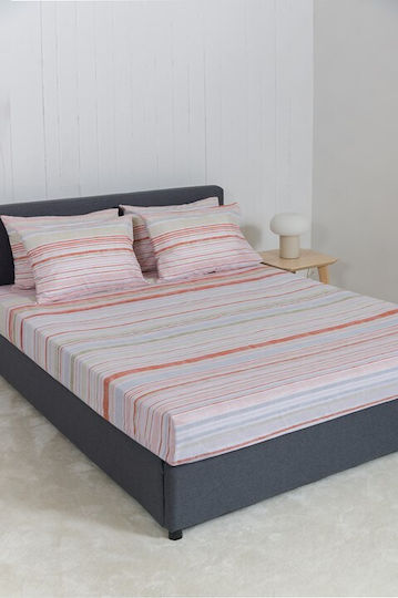 Naf Naf Sheet Sets Queen 240x270cm. Summit Red 4pcs
