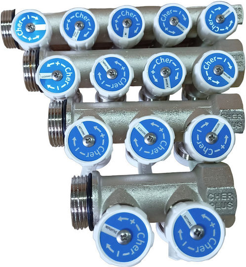 Συλλέκτης Evo 3/4" 2 Οπών Γωνιακός Cherbros