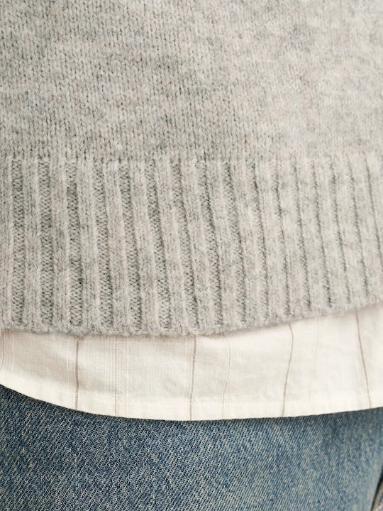 Langarm-Pullover Light Grey, Greige