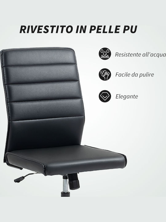 HomCom Office Chair with Adjustable Arms Black