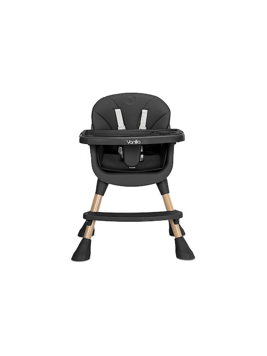 Lorelli Vanilla Baby Highchair 3 in 1 With Adjustable Height Black
