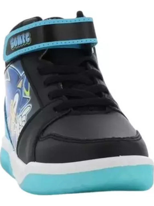 Sonic Kids Sneakers High Anatomic with Scratch & Lights Black