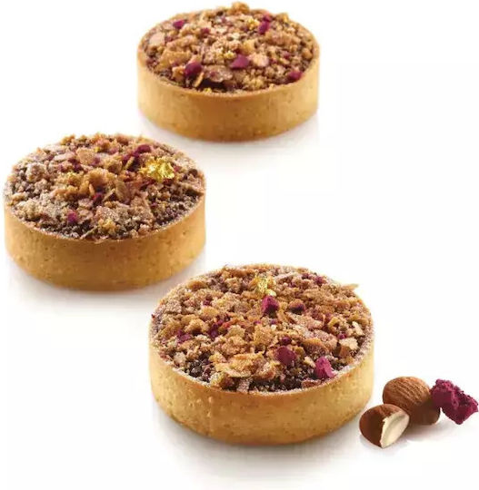 Set 8 Tart Rings Silikomart Round Tart Rings