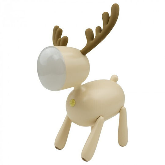 Kids Night Light Christmas Reindeer Beige
