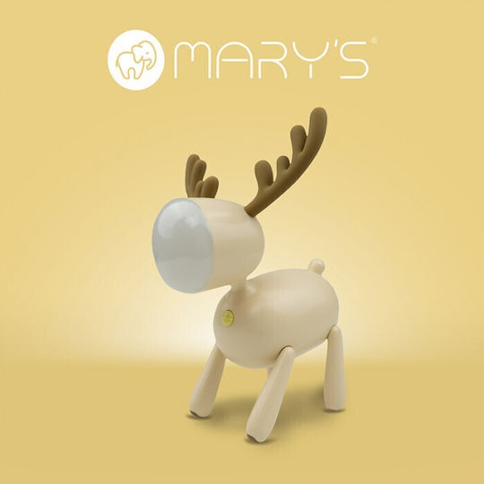 Kids Night Light Christmas Reindeer Beige