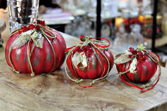 Gerakis Christmas Red Candle 11.3x9.5cm
