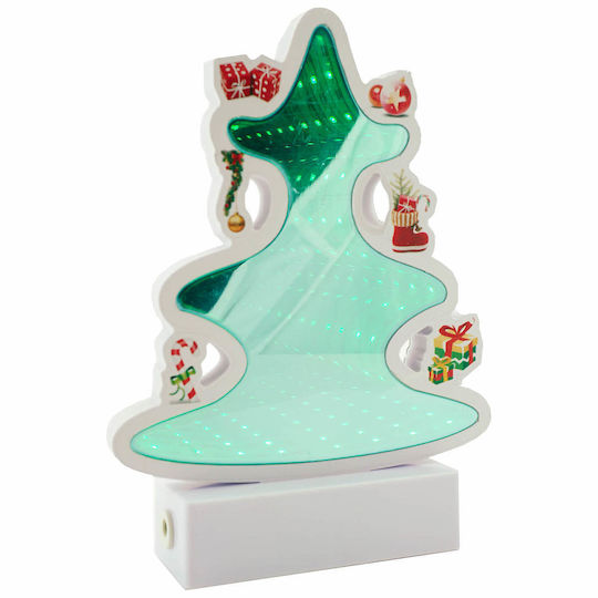 cu lumină LED Decorațiune de Crăciun Plastic Braduleț 20cm. Baterie Verde