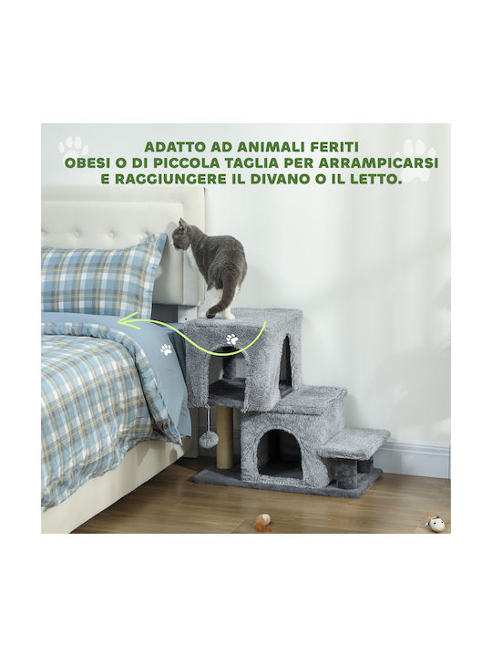 Pawhut Cats Scratching Post Gray 6x6cm