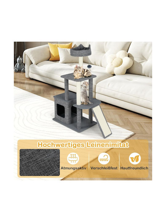 Costway Scratching Post Cat Trees Gray